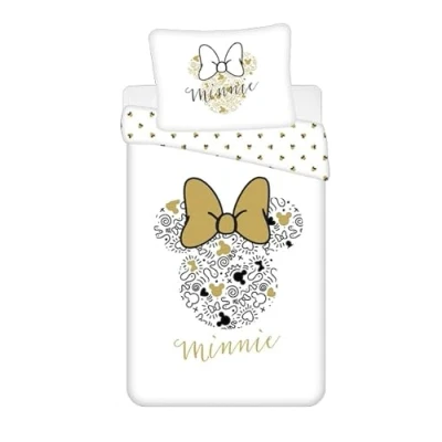 Image de Parure de lit Disney Minnie : Noeud 140 x 200 cm 100% coton Lavable à 40