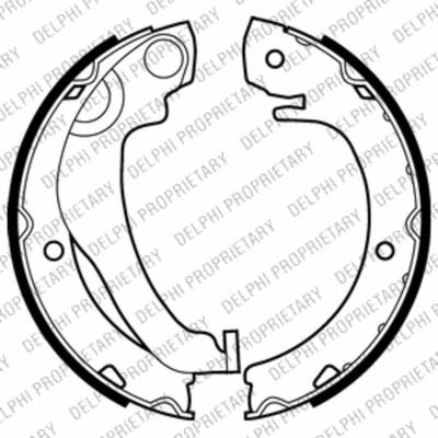 Image de DELPHI LS2020 Mâchoires De Frein 180 32 TOYOTA: Corolla Verso