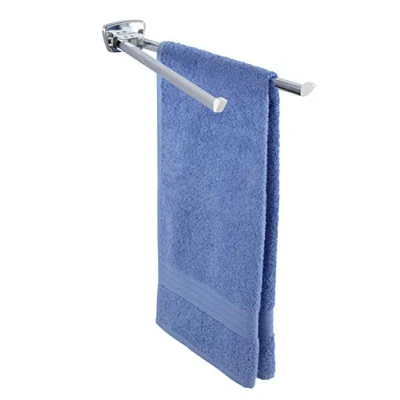 Image de WENKO Porte Serviettes Basic Square Acier INOX 2 Bras orientables et anguleux Brillant