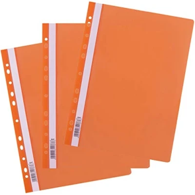 Image de D.RECT ​​ 25 Pièces Classeur Plat A4 Perforé en plastique Avec couvercle frontal transparent Reliures à feuilles mobiles film PP Euro Perforation Vert Clair