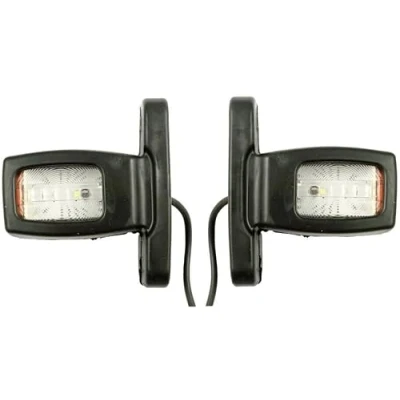 Image de Formplas 2 x LED Feux Gabarit Position Feu Lateral Rouge Blanc Jaune 12v 24v Remolque Camion Camionette Lampe