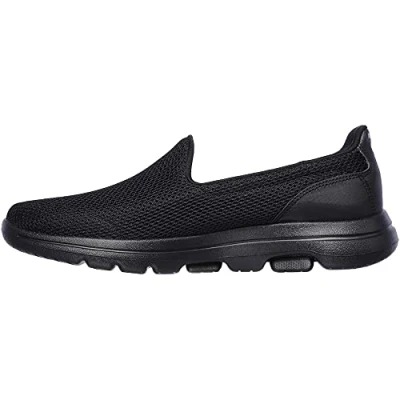 Image de Skechers Femme Go Walk 5 Baskets, Black Textile Trim, 40 EU