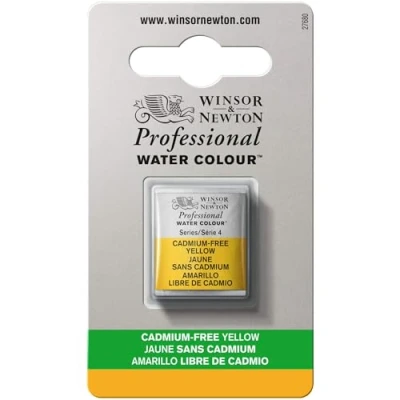 Image de Winsor &amp; Newton Aquarelle Professionnel Peinture Aquarelle, Haute Luminosité, Résistante à la Lumière, Qualité Archive, Demi Godet, Couleur Jaune sans cadmium