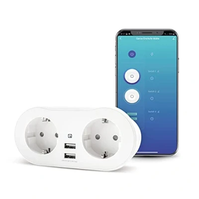 Image de GZ ENCHUFE SMART WIFI 2 TOMAS Y USB