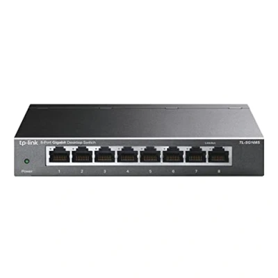 Image de TP Link TL SG108S Non géré Gigabit Ethernet (10/100/1000) Noir