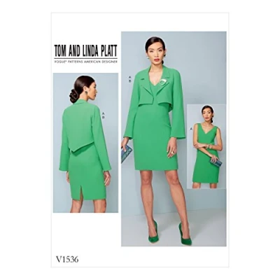 Image de Vogue Patterns Veste et Robe pour Femme Multicolore 20 x 0,5 25 cm