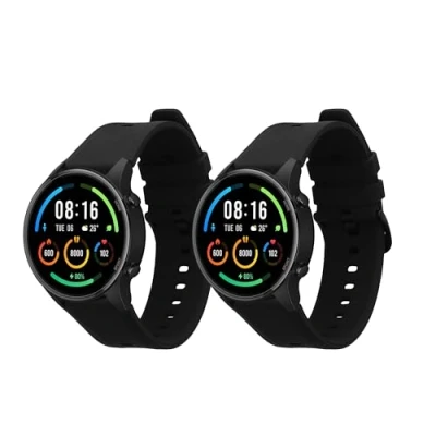 Image de kwmobile Bracelet Compatible avec Xiaomi Mi Watch Color Sport / S1 Active 2X de Rechange en Silicone pour Fitness Tracker