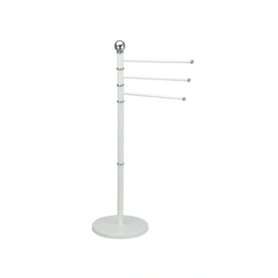 Image de MSV Porte Serviettes 3 Branches Acier Blanc