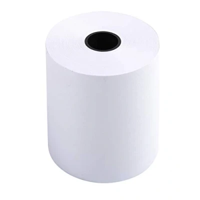 Image de Exacompta Réf. 40346E Carton de 50 bobines pour machine à calculer largeur 57 mm x diamètre mandrin 12 1 pli offset extra blanc 60g/m² Métrage (+ ou 2m) : 20 m