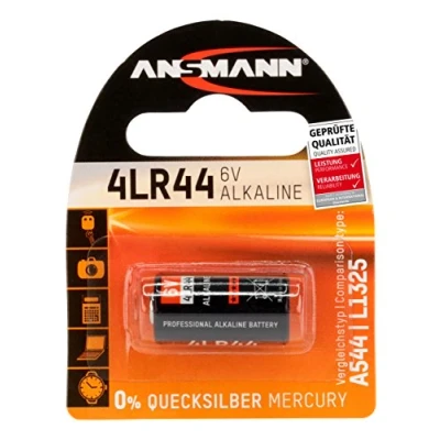 Image de ANSMANN Pile alcaline 4LR44 (1 pce) 6V pour système d&#039;alarme, collier anti aboiement, accessoire d&#039;appareil photo, etc. jetable à hautes performances