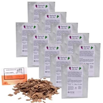 Image de AlcoFermBrew 10 x Bentonite 40g pour la Clarification des vins et jus