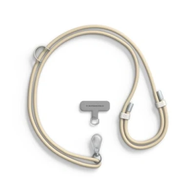 Image de RhinoShield cordon de téléphone en TPU durable Imperméable, boucle supplémentaire pour accrocher des accessoires résistant et ajustable (Adaptateur lanière inclus) Sable