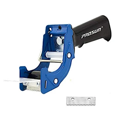 Image de Prosun Pistolet Dévidoir de ruban adhésif 50mm (2 Pouces), Manuel pour d&#039;emballage, TG01, Bleu