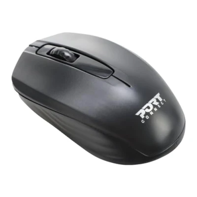 Image de Port Connect Souris sans Fil 2.4 ghz USB a &amp; c ambidextre Optique 1000 dpi Noire