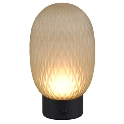 Image de Trio Lighting Lampe à poser rechargeable LED Facette, verte, USB, verre,
