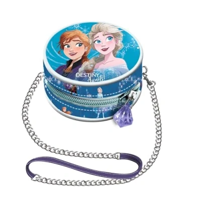 Image de Disney La Reine des Neiges 2 (Frozen 2) Destiny Mini Sac à Chaîne Rond, Bleu, 9 x cm