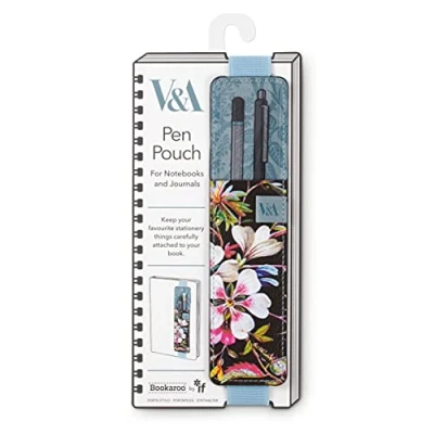 Image de IF V&amp;A Bookaroo Trousse à crayons Motif floral Noir