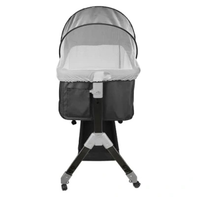 Image de HUOLE Lit Cododo Bebe avec Mode Berceau, Berceau Bébé Convertible Co Sommeil, Cododo, Matelas Multifonctionnel, de Voyage pour Nouveau né 104 * 52 100 110 cm Noir