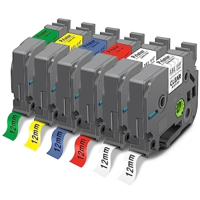 Image de 6X Pristar Compatible pour Brother TZe 131 231 431 531 631 731 Tz Ruban PT H107B P710bt H100LB E110 H100R D210 H200 H110 D400 1000 1250 H101C D200 D600VP