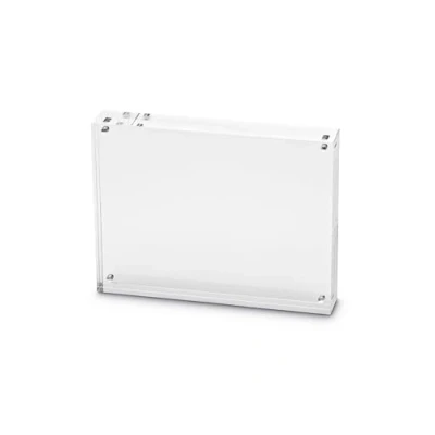 Image de MAUL Cadre photo MAULstyle en acrylique 15 x11,5x2,4cm double face format portrait ou paysage pour photos, collages et images large une bonne stabilité Transparent