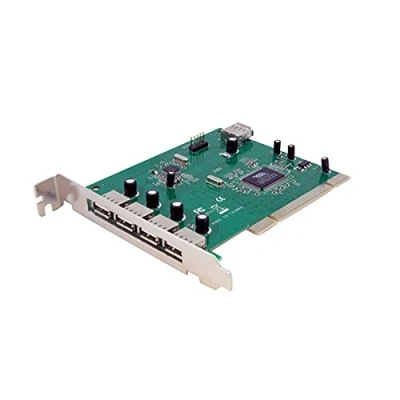 Image de StarTech.com Carte Adaptateur PCI vers 7 Ports USB 2.0 Interne Externe (PCIUSB7)