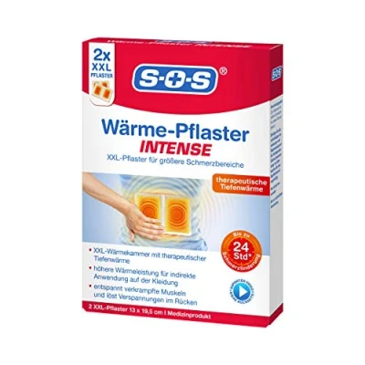 Image de SOS pansements chauffants Intense Extra puissants Pour soulager la douleur aiguë dans le bas du dos, détendre les muscles contractés et relâcher tensions dos 1 x 2