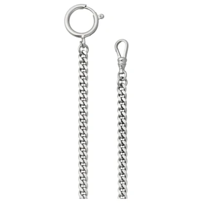 Image de REGENT Chaîne de montre poche pour avec mousqueton et anneau ressort dans différentes variantes, P 45 Argent 5 mm