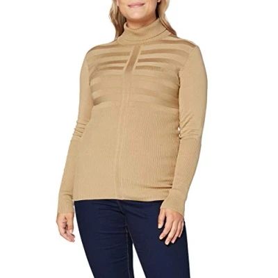 Image de Morgan Mentos Pullover, Femme, Taille: Large, Camel