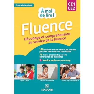 Image de À moi de lire ! CE1/CE2 fluence (2024) Fichier à photocopier: Décodage et compréhension au servide la Guide avec fiches photocopier