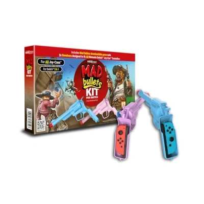 Image de Mad Bullets Kit for Switch 2&amp;1 Includes Downloadable Code in Box Game Compatible with Nintendo 2 &amp; 1! Fits All Joy Cons!