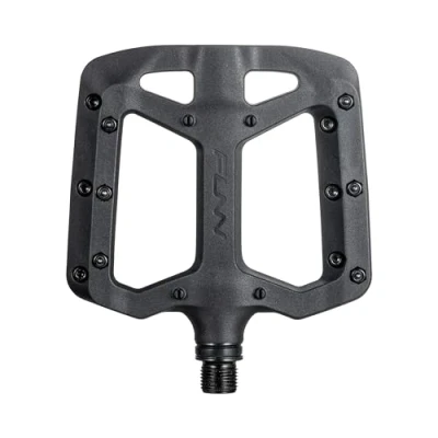 Image de Funn Taipan Pédales de Vélo en Thermoplastique Renforcé Fibre Verre avec Axes CrMo 9/16 Pouces et Broches Confortables pour Les Tibias VTT/BMX/Urbain/Gravier (Noir)
