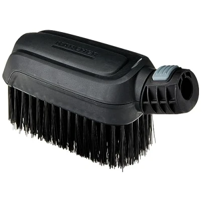 Image de Kärcher WB 24 Brosse de Lavage Portable pour KHB 6 et 5 (Jet Plat intégré, Poils Extra Longs Stables, tête rotative par incréments 90 , Connexion Quick Connect)