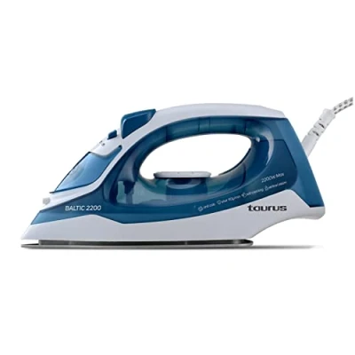 Image de Taurus Baltic 2200 Fer à repasser vapeur 2200W, Fonction pressing 110g / min, Semelle en céramique, Câble pliable, Système anti calcaire