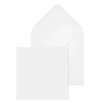 Image de Blake Purely Everyday 111 x mm 90 g/m² Enveloppes Carrées d&#039;Invitation Gommée Rabat Pointu (ENV2173) Blanc Boîte de 1000