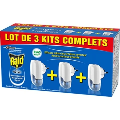 Image de Raid Diffuseurs electriques liquides 3 kits 81ml