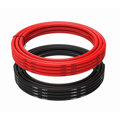 Image de Tuofeng 12 spécifications fil 6 m [3 Noir et 3 rouge] de cuivre étamé AWG silicium flexible pour RC voitures, drones