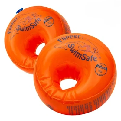 Image de Flipper Swimsafe 1010 brassards pour bébés à partir de 12 mois, aide la natation sûre avec noyau en mousse PE incassable apprendre nager