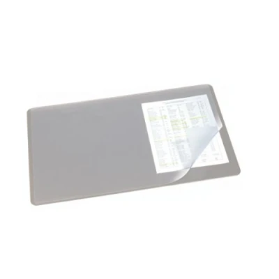 Image de Durable 720210 Sous main avec Rabat Transparent Format Bureau 53 x 40 cm Gris