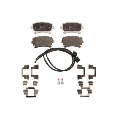 Image de FERODO PREMIER ECO FRICTION FDB1408 Jeu de plaquettes frein contact signal d&#039;usure inclus avec vis d&#039;étrier accessoires