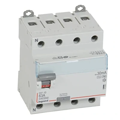 Image de Interrupteur différentiel 4P 400V 63A type F 30mA 4 modules