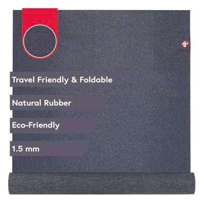 Image de Manduka EKO Superlite Tapis de yoga voyage 1,5 mm d&#039;épaisseur pour la portabilité, respectueux l&#039;environnement et fabriqué à partir caoutchouc naturel une meilleure