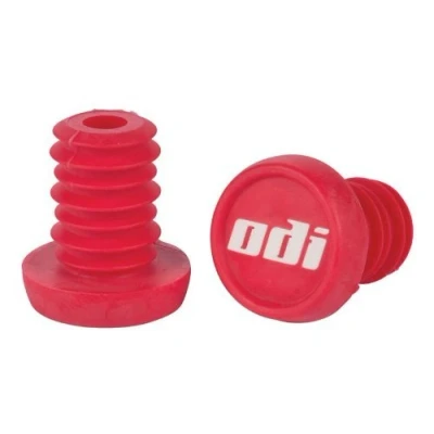 Image de ODI Bar End Plug de rechange bouchon Guidon 1 Paire (2) + Fan tic26 Stickers (Rouge)