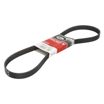 Image de GATES 6PK1125 Courroie Poly V 1125 6 Polyester, EPDM (éthylène propylène diène caoutchouc) RoadMax Value Line RENAULT: Kangoo II Express