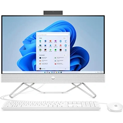 Image de HP PC Tout en Un Écran FHD 23,8&quot; Intel Core i5 1235U 8 Go DDR4 RAM SSD 512 Carte Graphique Iris XE Clavier QWERTZ Windows 11 Home Blanc étoilé