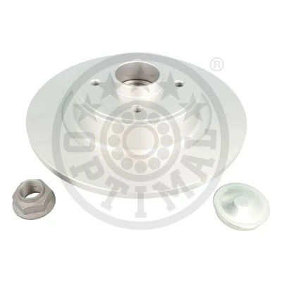 Image de OPTIMAL 702976BS3 Disque de frein 274 11 4/4 100 plein revêtu avec roulement roues intégré, capteur ABS intégré RENAULT: GRAND SCENIC 2