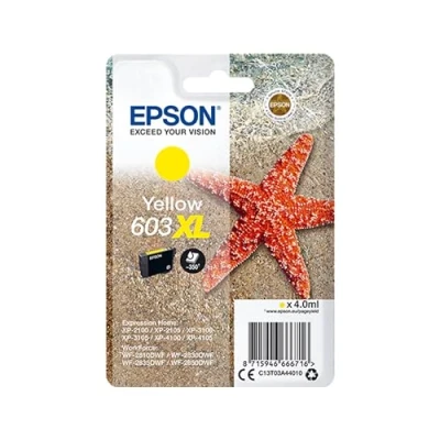 Image de Epson 603XL (C13T03A44010) Jaune Cartouche d&#039;encre Grande capacité