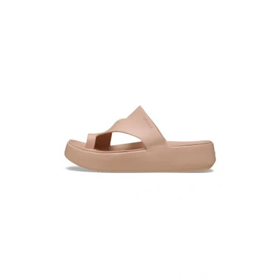 Image de Crocs Femme Getaway Platform Toe Loop Sandales, Pink Caramel, 37/38 EU