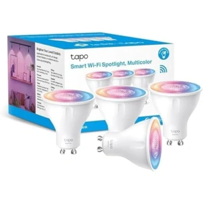 Image de Tapo Ampoule Connectée WiFi, LED GU10 Multicolore 2200K 6500K, Dimmable 350 Lumens, 3.7W équivalent à 50W, Compatible avec Alexa et Google Home, Economie d&#039;énergie, L630(4 pack)