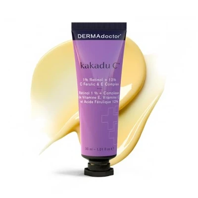 Image de Crème anti âge du complexe DERMAdoctor Kakadu C 1% Retinol + 12% Ferulic &amp; E (1.01 fl.oz)