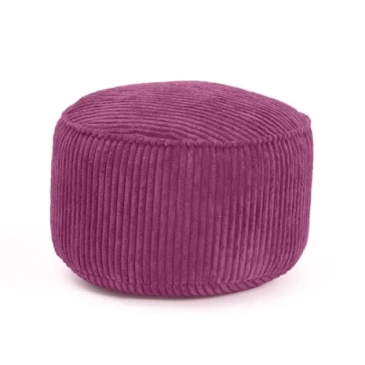 Image de Lumaland Pouf en velours de jeu compact 50 l avec fonction 3 1 : tabouret confortable, table pratique et repose pieds d&#039;intérieur élégant Diamètre 25 x 45 cm Bordeaux